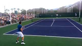 BNP Indian Wells 3514 Murray amp Wawrinka Practice Part III [upl. by Chemosh]