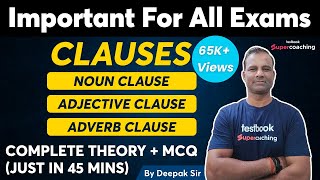 CLAUSES  Noun Clause Adjective Clause amp Adverb Clause Basics to Advance for All Teaching Exams [upl. by Lombardi]