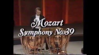 Andre Previn conducts Mozart Symphony no 39VHS [upl. by Zzabahs]