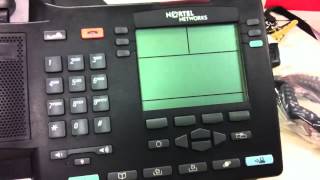 How to put a Nortel i2004 VoIP phone in programming mode [upl. by Ariamat]