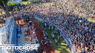 Post Race Press Conference 450  RedBud National 2024 [upl. by Ardnosac520]