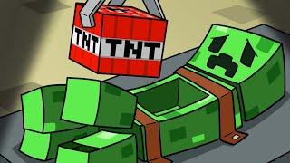 The Story of Minecrafts First Creeper Cartoon Animation [upl. by Anoel]