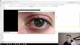 Eye motion tracking  Opencv with Python [upl. by Athey]