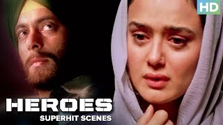 Heroes  Superhit Movie Scenes  Salman Khan Sunny Deol amp Preity Zinta  IndependanceDaySpecial [upl. by Grubb]