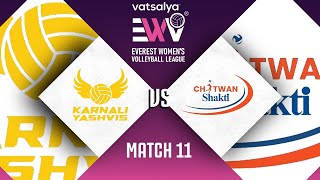 KARNALI YASHVIS VS CHITWAN SHAKTI  Match 11  3rd Oct  Everest Womens Volleyball League 2024 [upl. by Grinnell]