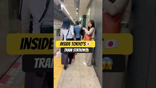 Step inside Tokyo’s busiest train station during rush hour Get a glimpse of the organized chaos🇯🇵 [upl. by Flavian193]