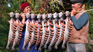 Fresh Trout Cooked in a Wood Fired Oven  A Traditional Delight [upl. by Aimik631]