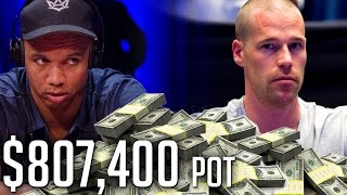 807400 Pot And Phil Ivey Has A FULL HOUSE What Is Patrik Antonius Playing Back With [upl. by Ocsic]