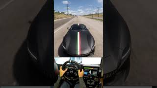 Drag Race FERRARI ROMA  Forza Horizon 5 steeringwheel short [upl. by Dowzall15]