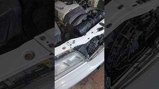 Mercedes Benz Radiator Fittingyoutubeshorts radiatorcarradiatorshortsfeed [upl. by Olnay]