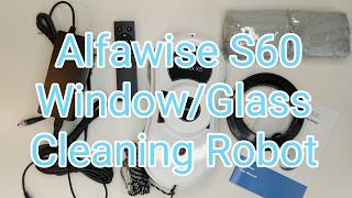 Alfawise S60 Window Cleaner Cleaning Robot in Action [upl. by Margery]