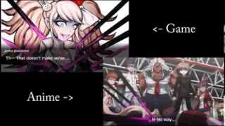 Dangan Ronpa  Mukuro Ikusabas Death Comparison PSP vs Anime [upl. by Orian]