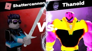 Fighting Thanoid in Roblox [upl. by Jodi]