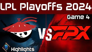 AL vs FPX Highlights Game 4  LPL Playoffs Summer 2024 Anyones Legend vs FunPlus Phoenix by Onivia [upl. by Ainslie518]