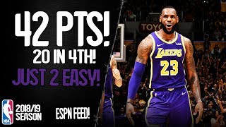 LeBron James 42 Points 20 in 4th vs San Antonio Spurs  Full Highlights 05122018 [upl. by Gylys]