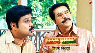 Proprietors Kammath amp Kammath Movie  Mammootty amp Dileep expertly convinces Rizabawa  Mammootty [upl. by Bashemath]