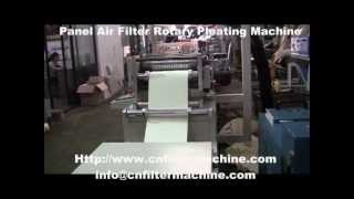 Panel Air Filter Rotary Pleating Machine [upl. by Ednil]