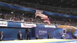 Slow Motion Gymnastics Yurchenko Double Twist Raisman [upl. by Gainor]