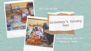 Sainsbury’s Grocery Haul  UK Weekly Shopping Haul [upl. by Assyla980]