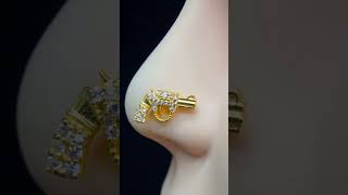 latest fancy nose rings bridal nose rings fashion jewelleryviral shortsviraldiy [upl. by Standice873]