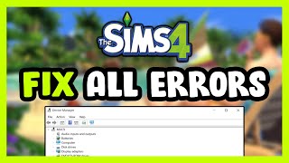 FIX Sims 4 Crashing Freezing Not Launching Stuck amp Black Screen [upl. by Wilkey34]