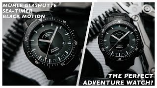 Mühle Glashütte  Sea Timer Black Motion Review [upl. by Mikaela]