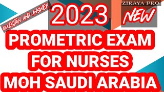 Latest Prometric Exam 2023 I Example Exam For Nurses I Prometric MOH Saudi Arabia [upl. by Lipson]