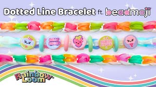 Dotted Line Rainbow Loom Bracelet Tutorial by Angelynn TutorialsByA™  Beginner Level Design [upl. by Norod]