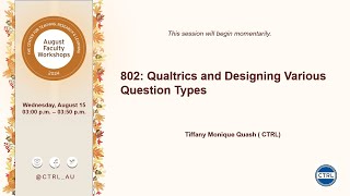 802 Qualtrics and Designing Various Question Types [upl. by Kaiulani]