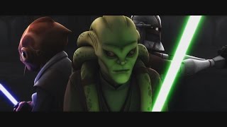 Star Wars The Clone Wars  Kit Fisto amp Nahdar Vebb vs Gor 1080p [upl. by Licna786]