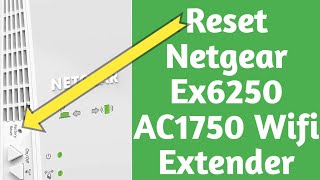 How to Reset Netgear Ex6250 Ac1750 Wifi Mesh Extender Netgear Extender Factory Reset Guide [upl. by Aitat180]