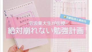 《受験勉強・資格編》夢をかなえる勉強計画の立て方｜宅浪東大生の崩れないスケジュール🌸 [upl. by Dodd603]