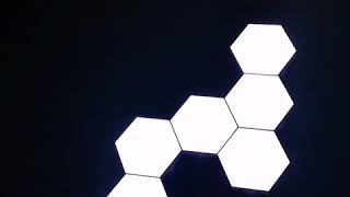 hexagonal led lights for DIY wall lighting [upl. by Phillis]