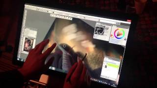 Painter X3 on Windows 8 multitouch display [upl. by Aloke]