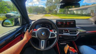 Pushing a 2022 BMW X3M competition To The Limits POV drive and drift [upl. by Nekcarb]