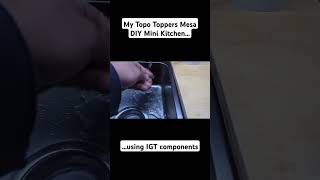 Im using IGT camping table components for my on board mini kitchen on my Topo Toppers Mesa camper [upl. by Sajet551]