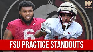 FSU Spring Practice Standouts  FSU Football  Jeff Cameron Show  Warchant TV FSU [upl. by Hardigg]