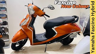 2024 Yamaha Fascino New Colour Matte Copper Full Review 😍 Price amp Features 🔥 Smart Hybrid [upl. by Ytok]