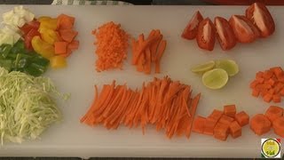 Cuts of Vegetables By Vahchef  vahrehvahcom [upl. by Derry329]