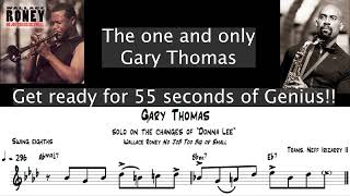 Donna Lee Gary Thomas Solo Transcription [upl. by Yrrol]