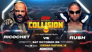 WWE 2K24 Ricochet Vs Lio Rush  AEW Collision 102624 [upl. by Olleina]