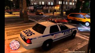 GTA4EFLC  NYPD patrol [upl. by Airahcaz]