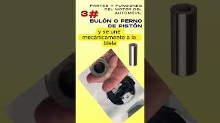 Bulón o perno de pistón 3 Partes y funciones del motor del automóvil electricidadautomotriz [upl. by Calypso]