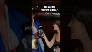 MMA fighter tries to steal presenter’s microphone [upl. by Calise]