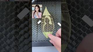 Leaf painting production process leaf engraving machine stall [upl. by Airdnua958]