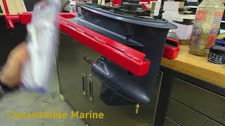 Yamaha 4 Stroke Outboard How to change the gear lube or lower unit gearcase oil [upl. by Homans413]