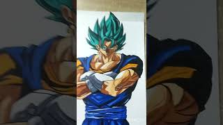 Vegito but nose kharb ho gayi drawing funkart goku art art anime [upl. by Aubrette142]