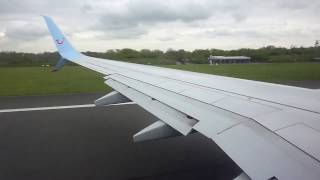 TOM2404  Manchester To Gran Canaria  Thomson Airways B737  Takeoff [upl. by Mcclure]