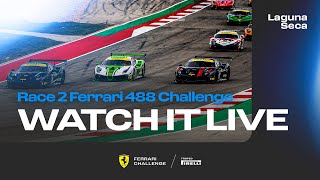 Ferrari Challenge North America  Laguna Seca Race 2  488 Challenge Evo [upl. by Yblok889]