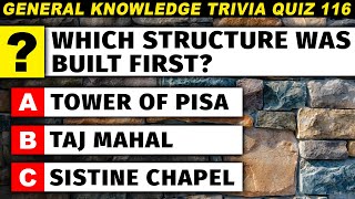 Test Your General Knowledge Level  How Many Questions Can You Answer Trivia Quiz Part 116 [upl. by Candide]